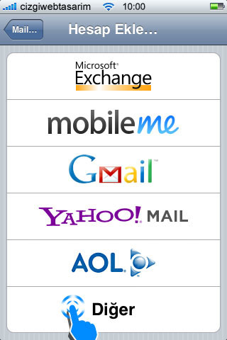 IPhone Mail Kurulumu | Mail Ayarları Resimli » Çizgi Web Tasarım